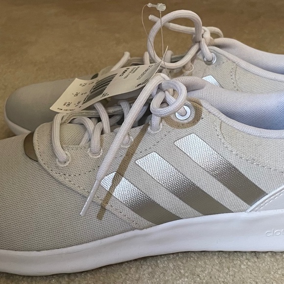 NWT Adidas White QT Racer 2.0 Cloudfoam Super-Size 7.5 - Picture 5 of 7